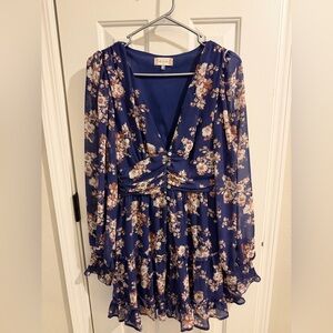 Altar'd State Blue Floral Dress